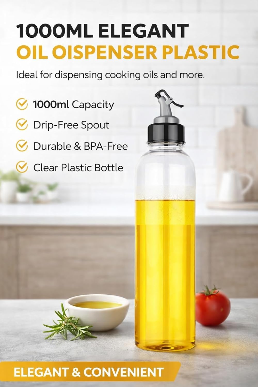 Caribbean Oil Dispenser 1000Ml - Elegant JYJ
