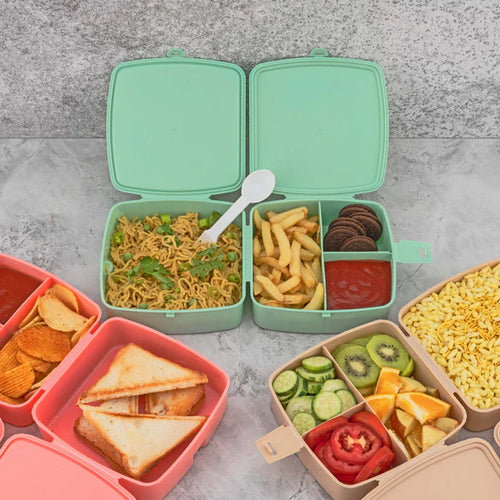 Caribbean - Open Lunch Box Green Cartoon
